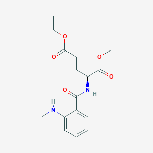 molecular formula C17H24N2O5 B13445326 Diethyl N-(2-Methylaminobenzoyl)-L-glutamate 