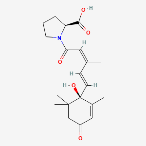 molecular formula C20H27NO5 B13445356 (+)-cis,trans-Abscisic Acid-L-proline 