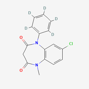 molecular formula C16H13ClN2O2 B13445366 Clobazam-d5 
