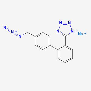 molecular formula C14H10N7Na B13445378 Irbesartan Impurity 15 sodium salt 