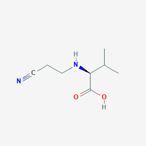 molecular formula C8H14N2O2 B134454 N-(2-Cyanoethyl)-L-valine CAS No. 51078-49-0