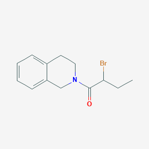 molecular formula C13H16BrNO B1344540 2-(2-Bromobutanoyl)-1,2,3,4-tetrahydroisoquinoline CAS No. 1119453-05-2