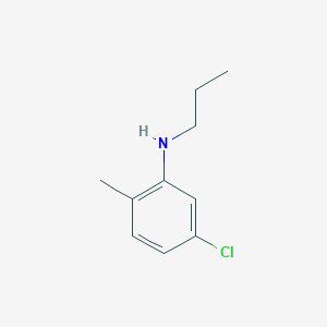 molecular formula C10H14ClN B13445418 5-Chloro-2-methyl-N-propyl-benzenamine 