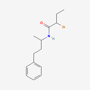 molecular formula C14H20BrNO B1344543 2-bromo-N-(1-methyl-3-phenylpropyl)butanamide CAS No. 1119452-41-3