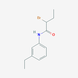 molecular formula C12H16BrNO B1344544 2-溴-N-(3-乙基苯基)丁酰胺 CAS No. 1119450-43-9