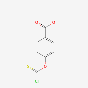 molecular formula C9H7ClO3S B13445441 Methyl 4-((chlorocarbonothioyl)oxy)benzoate 