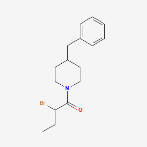 molecular formula C16H22BrNO B1344545 4-Benzyl-1-(2-bromobutanoyl)piperidine CAS No. 1119452-42-4