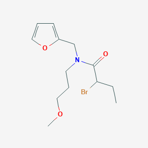 molecular formula C13H20BrNO3 B1344546 2-Bromo-N-(2-furylmethyl)-N-(3-methoxypropyl)-butanamide CAS No. 1119453-07-4