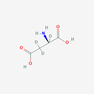 molecular formula C4H7NO4 B13445466 D-Aspartic-2,3,3-d3 Acid 
