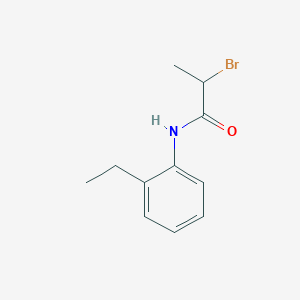 molecular formula C11H14BrNO B1344547 2-bromo-N-(2-ethylphenyl)propanamide CAS No. 42242-54-6