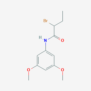 molecular formula C12H16BrNO3 B1344549 2-bromo-N-(3,5-dimethoxyphenyl)butanamide CAS No. 1119450-44-0