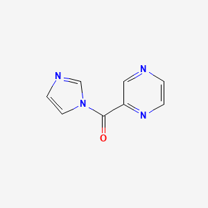 molecular formula C8H6N4O B13445499 2-(1H-Imidazole-1-carbonyl)pyrazine 