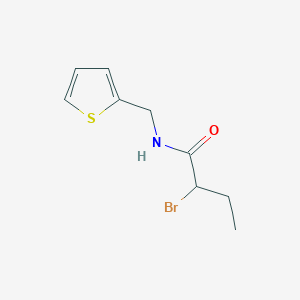molecular formula C9H12BrNOS B1344550 2-bromo-N-(thien-2-ylmethyl)butanamide CAS No. 1119451-49-8
