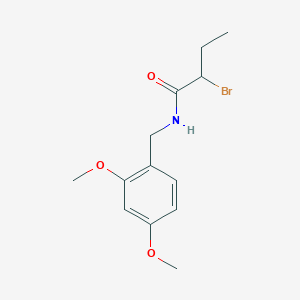 molecular formula C13H18BrNO3 B1344551 2-bromo-N-(2,4-dimethoxybenzyl)butanamide CAS No. 1119453-09-6