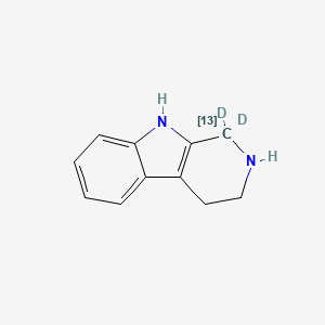 molecular formula C11H12N2 B13445518 1,2,3,4-Tetrahydro-beta-carboline-13C,d2 