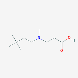 molecular formula C10H21NO2 B13445524 N-(3,3-Dimethylbutyl)-N-methyl-beta-alanine 