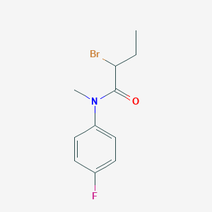 molecular formula C11H13BrFNO B1344555 2-bromo-N-(4-fluorophenyl)-N-methylbutanamide CAS No. 1119450-48-4