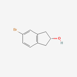 molecular formula C9H9BrO B13445570 (R)-5-Bromo-2,3-dihydro-1H-inden-2-ol CAS No. 1246816-01-2
