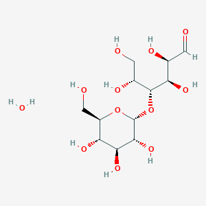 molecular formula C₁₂H₂₄O₁₂ B134456 D-(+)-Maltose monohydrate CAS No. 6363-53-7