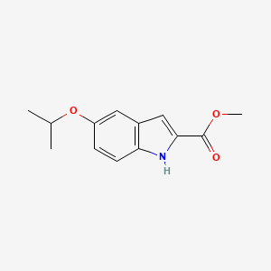 molecular formula C13H15NO3 B1344561 5-异丙氧基-1H-吲哚-2-甲酸甲酯 CAS No. 1134334-34-1