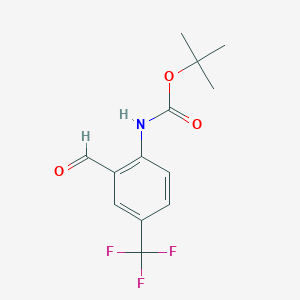 tert-Butyl 4-(trifluoromethyl)-2-formylphenylcarbamate