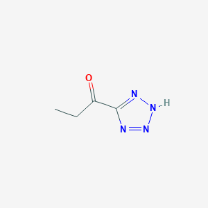 molecular formula C4H6N4O B13445682 1-(1H-Tetrazol-5-YL)propan-1-one 
