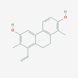 molecular formula C18H18O2 B13445694 Juncuenin B 