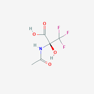 molecular formula C5H6F3NO4 B13445707 N-acetyl-3,3,3-trifluoro-2-hydroxy-l-alanine 