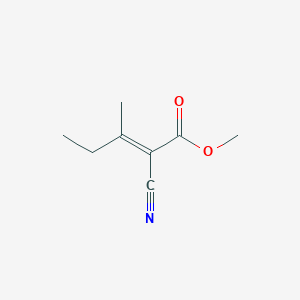 molecular formula C8H11NO2 B13445729 Methyl 2-Cyano-3-methyl-2-pentenoate E/Z conformers Mixture CAS No. 102363-72-4