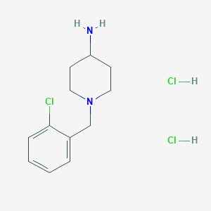 molecular formula C12H19Cl3N2 B1344574 1-(2-Chlorobenzyl)piperidin-4-amine dihydrochloride CAS No. 57645-60-0