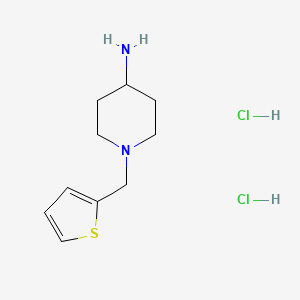 molecular formula C10H18Cl2N2S B1344575 1-(Thiophen-2-ylmethyl)piperidin-4-amine dihydrochloride CAS No. 57645-59-7