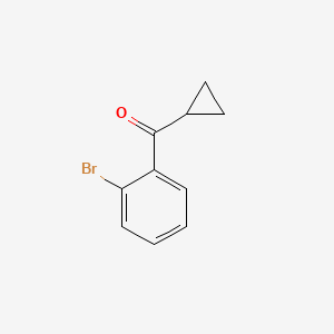 molecular formula C10H9BrO B1344576 2-Bromophenyl cyclopropyl ketone CAS No. 676541-38-1