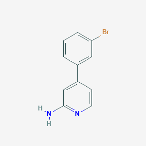 molecular formula C11H9BrN2 B1344578 4-(3-Bromophenyl)pyridin-2-amine 