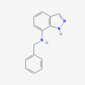 molecular formula C14H13N3 B13445792 N-benzyl-1H-indazol-7-amine 