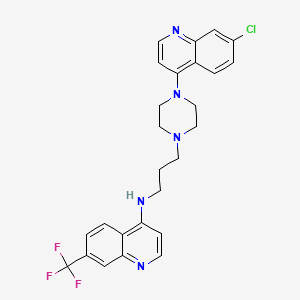 molecular formula C26H25ClF3N5 B13445902 N-[3-[4-(7-chloro-4-quinolyl)piperazin-1-yl]propyl]-7-(trifluoromethyl)quinolin-4-amine 