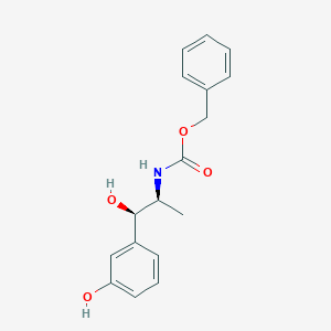molecular formula C17H19NO4 B13445947 Benzyl N-[(1R,2S)-1-hydroxy-1-(3-hydroxyphenyl)propan-2-yl]carbamate 