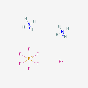 molecular formula F7H8N2P B13445980 Ammonium fluoride hexafluorophosphate (2/1/1) CAS No. 12411-10-8