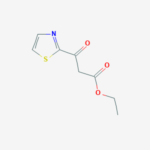 molecular formula C8H9NO3S B1344599 3-氧代-3-噻唑-2-基丙酸乙酯 CAS No. 212621-63-1