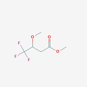 molecular formula C6H9F3O3 B13445996 Methyl 4,4,4-trifluoro-3-methoxybutanoate 