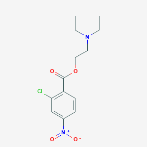 molecular formula C13H17ClN2O4 B13446029 2-(Diethylamino)ethyl 2-chloro-4-nitrobenzoate CAS No. 10367-96-1