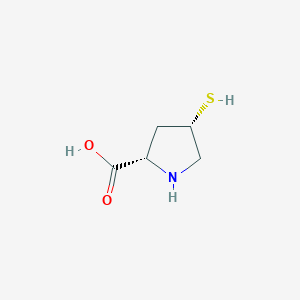 molecular formula C5H9NO2S B1344605 Cis-4-mercapto-L-proline CAS No. 171189-35-8