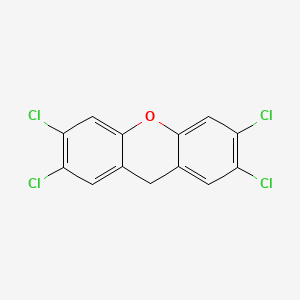 molecular formula C13H6Cl4O B13446110 2,3,6,7-Tetrachloro-9H-xanthene CAS No. 118516-13-5