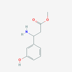 molecular formula C10H13NO3 B1344613 Methyl 3-amino-3-(3-hydroxyphenyl)propanoate CAS No. 1037313-22-6