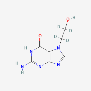 molecular formula C7H9N5O2 B13446133 N7-(2-Hydroxyethyl)guanine-d4 