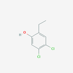 molecular formula C8H8Cl2O B1344624 4,5-Dichloro-2-ethylphenol CAS No. 52016-71-4