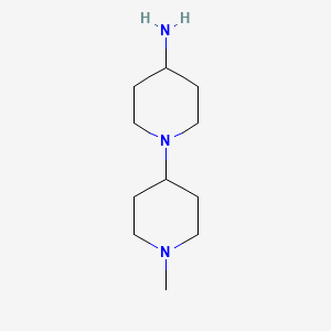 molecular formula C11H23N3 B1344628 1-(1-Methylpiperidin-4-yl)piperidin-4-amine CAS No. 1038974-36-5