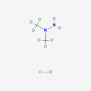 molecular formula C2H9ClN2 B13446286 1,1-Dimethylhydrazine-d8 dcl 