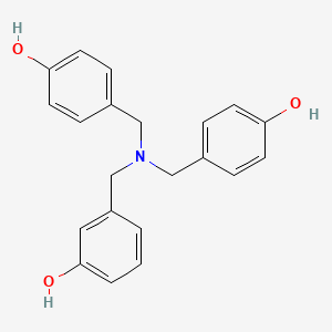 molecular formula C21H21NO3 B13446299 alpha,alpha',alpha''-Nitrilotri-p-cresol 