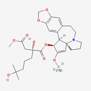 molecular formula C29H39NO9 B13446306 Homoharringtonine-13C,d3 