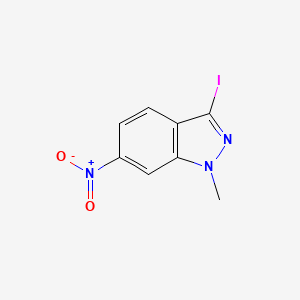molecular formula C8H6IN3O2 B1344631 3-Iodo-1-methyl-6-nitro-1H-indazole CAS No. 1363382-12-0
